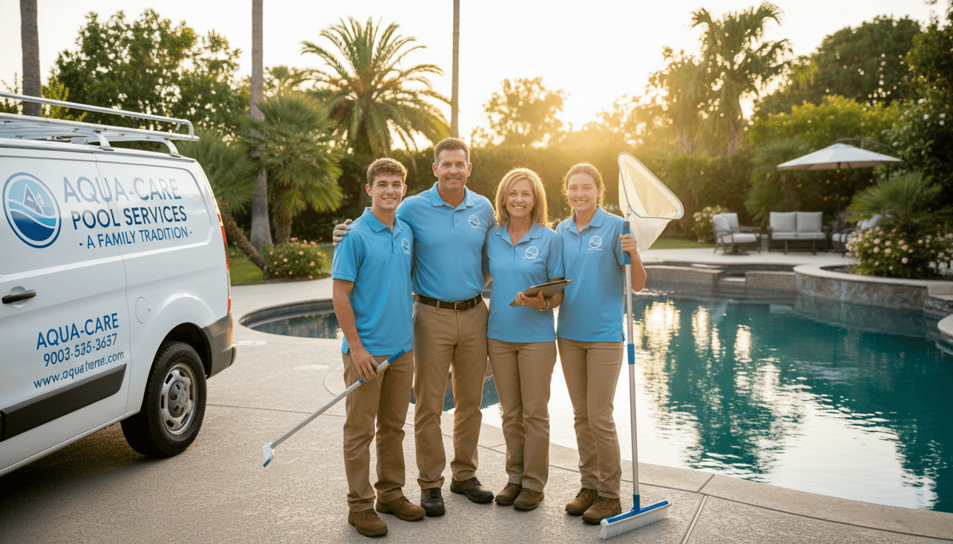Diamond Image Pool Service family-owned business team